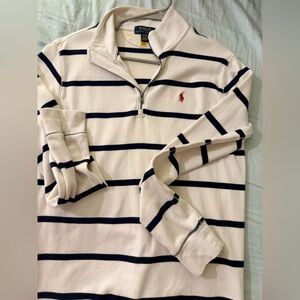 Polo by Ralph Lauren White and Navy Shirt